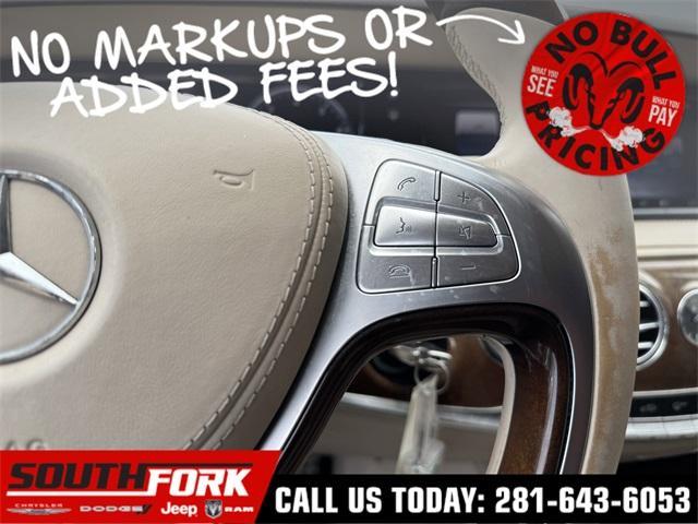 used 2015 Mercedes-Benz S-Class car, priced at $24,499