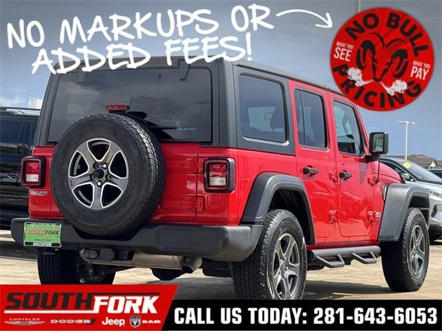 used 2018 Jeep Wrangler Unlimited car, priced at $24,499