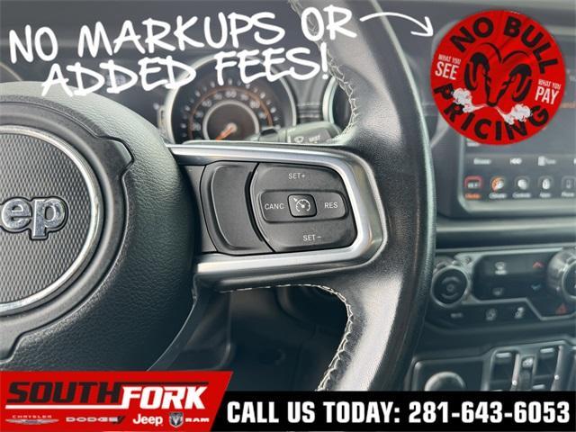 used 2021 Jeep Wrangler Unlimited car, priced at $25,697