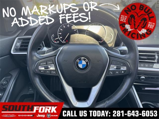 used 2019 BMW 330 car, priced at $19,599
