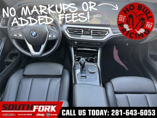 used 2019 BMW 330 car, priced at $19,599