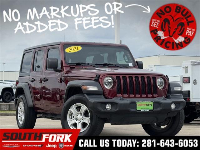used 2021 Jeep Wrangler Unlimited car, priced at $30,699