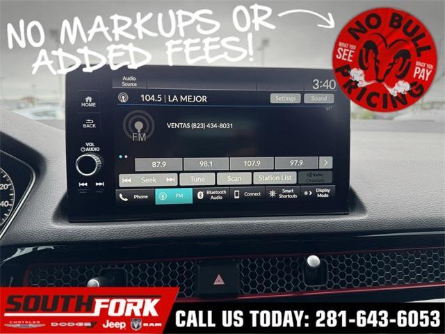 used 2022 Honda Civic Si car, priced at $27,799