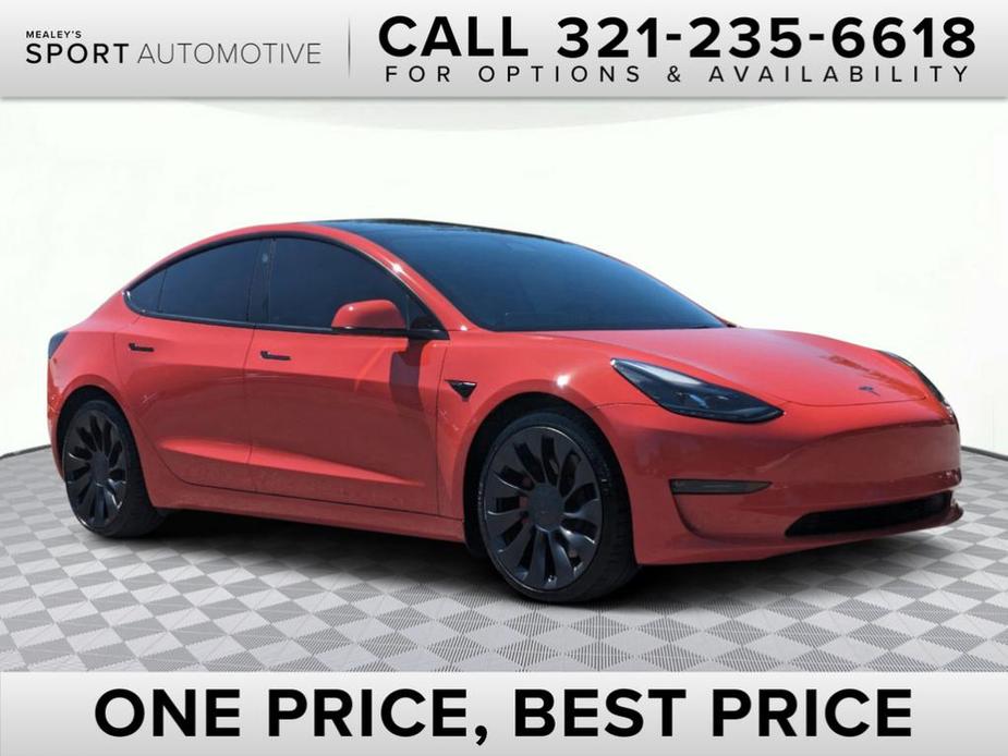 used 2022 Tesla Model 3 car, priced at $35,981