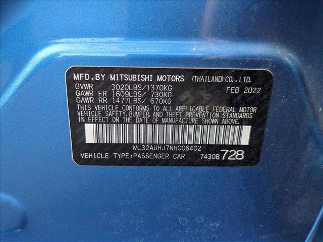 used 2022 Mitsubishi Mirage car, priced at $13,949