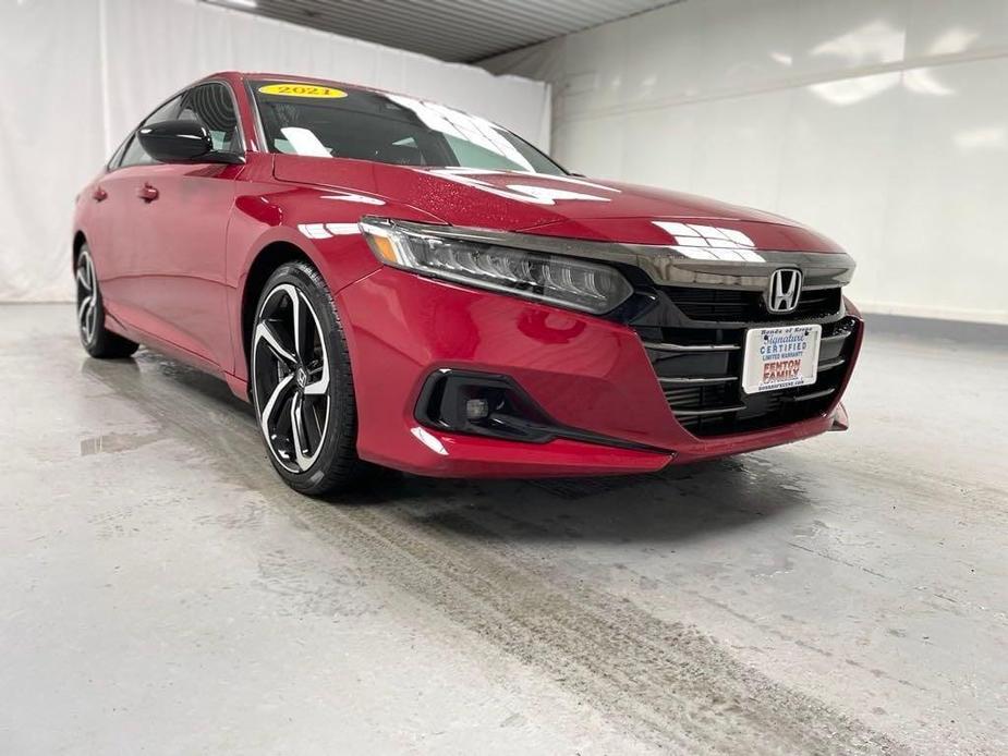 used 2021 Honda Accord car, priced at $27,877