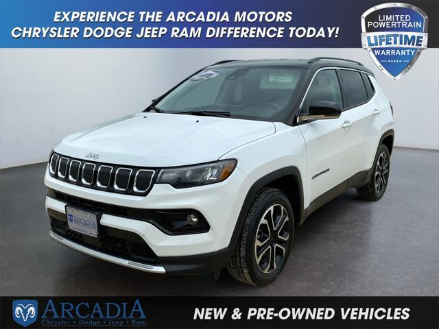used 2022 Jeep Compass car, priced at $24,500