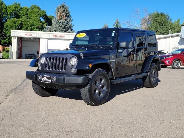 used 2017 Jeep Wrangler Unlimited car, priced at $23,174