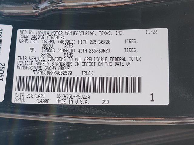 used 2024 Toyota Tundra Hybrid car, priced at $58,674