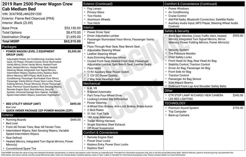 used 2019 Ram 2500 car, priced at $42,817