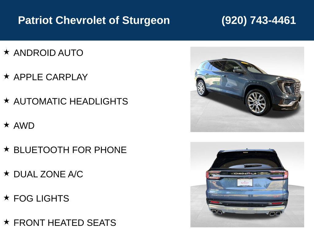 new 2025 GMC Acadia car, priced at $62,899