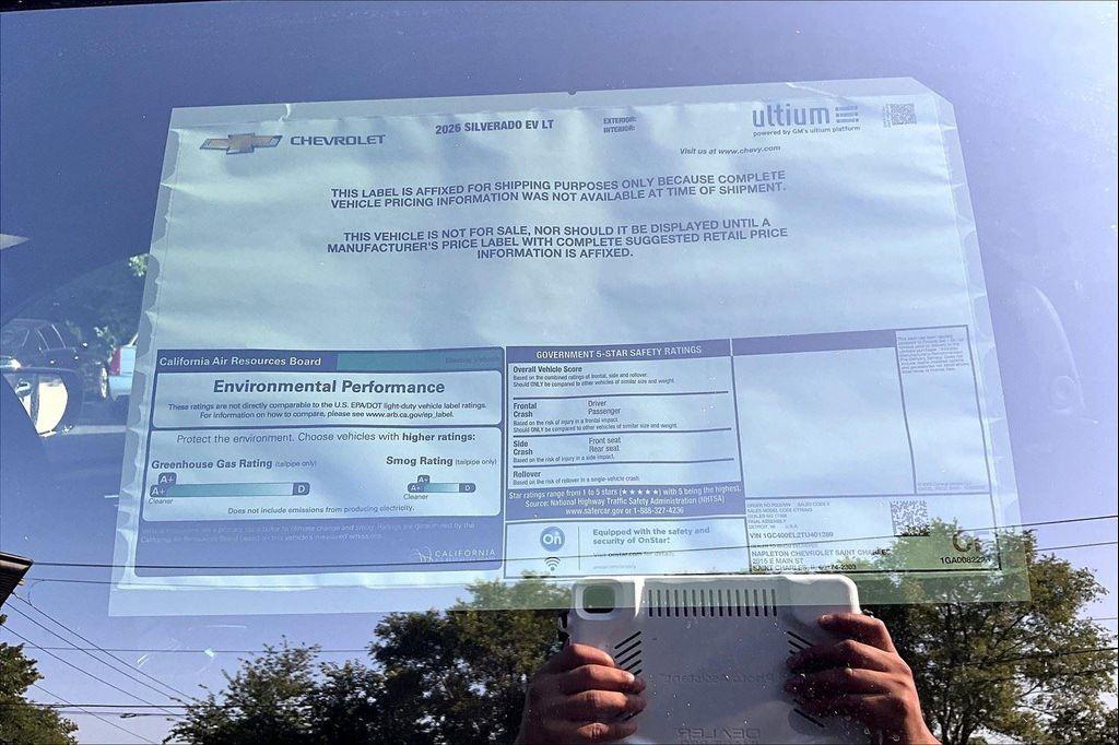 new 2026 Chevrolet Silverado EV car, priced at $87,285