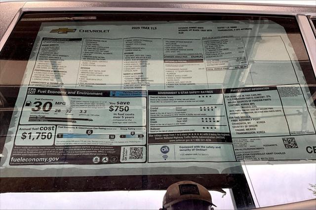 new 2025 Chevrolet Trax car, priced at $22,596