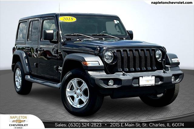used 2018 Jeep Wrangler Unlimited car, priced at $24,695