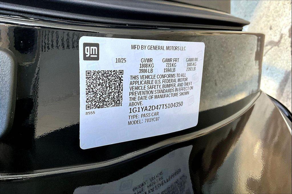 new 2026 Chevrolet Corvette car, priced at $73,685