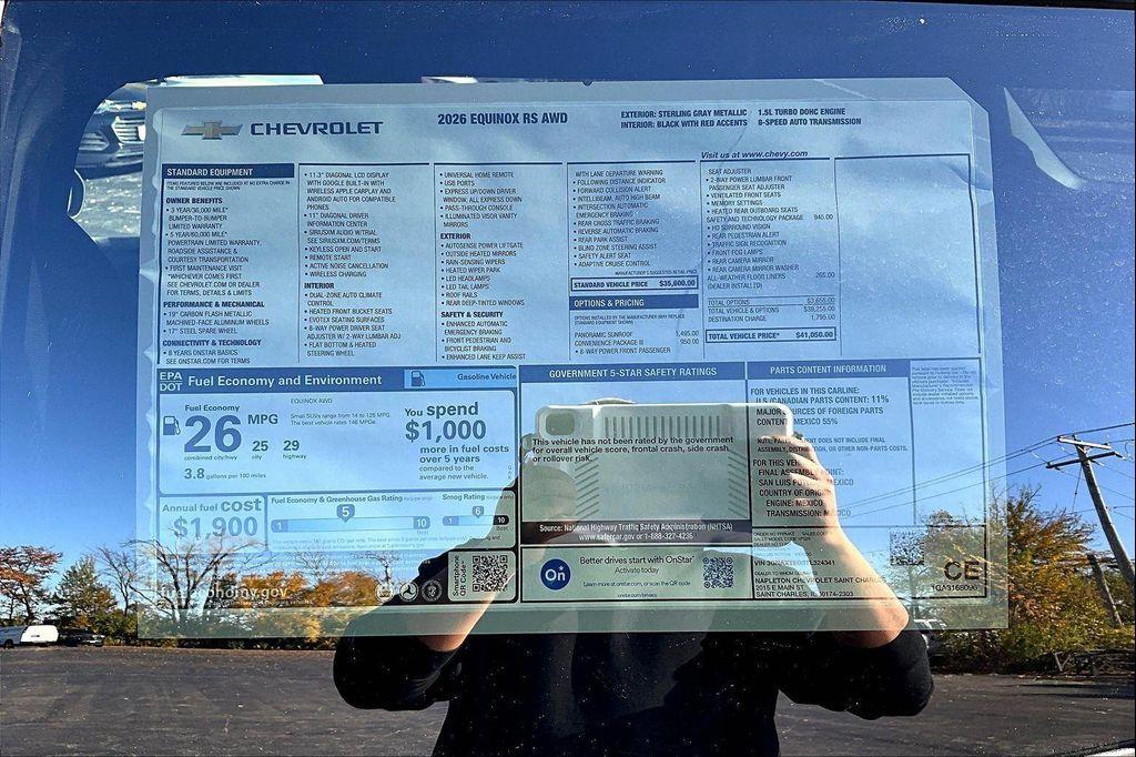 new 2026 Chevrolet Equinox car, priced at $37,561