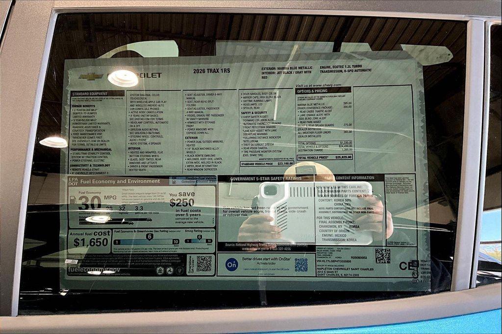 new 2026 Chevrolet Trax car, priced at $25,051