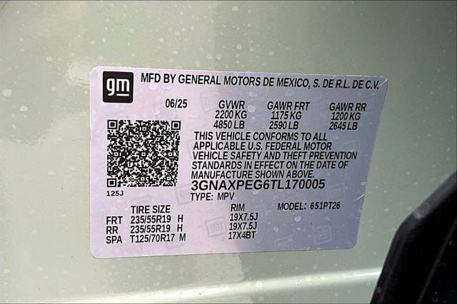 new 2026 Chevrolet Equinox car, priced at $31,276
