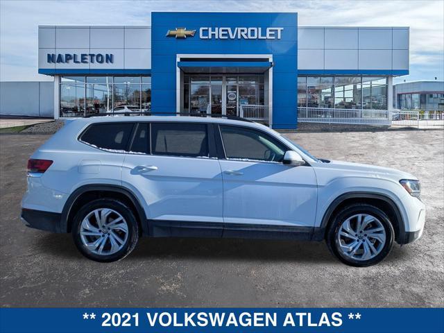 used 2021 Volkswagen Atlas car, priced at $23,675