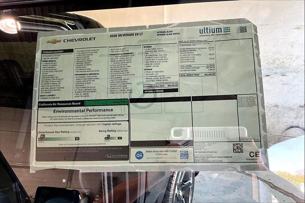 new 2026 Chevrolet Silverado EV car, priced at $87,885