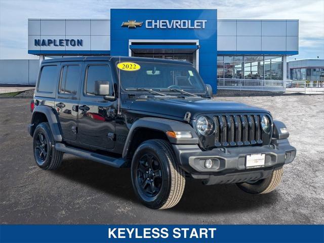 used 2022 Jeep Wrangler Unlimited car, priced at $31,495