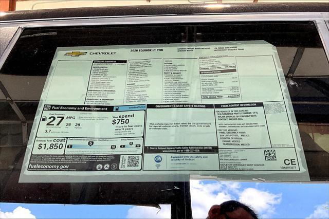 new 2026 Chevrolet Equinox car, priced at $28,098