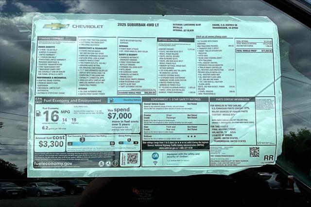new 2025 Chevrolet Suburban car, priced at $77,269