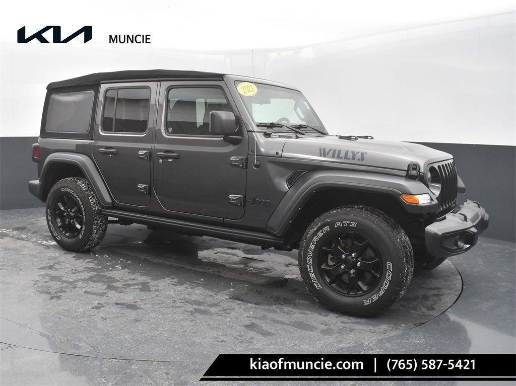 used 2021 Jeep Wrangler Unlimited car, priced at $27,897