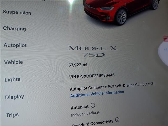 used 2018 Tesla Model X car, priced at $27,499
