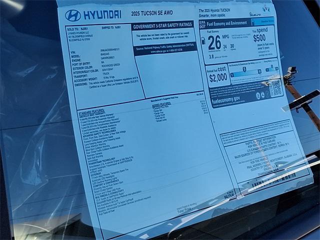 new 2025 Hyundai Tucson car, priced at $29,565
