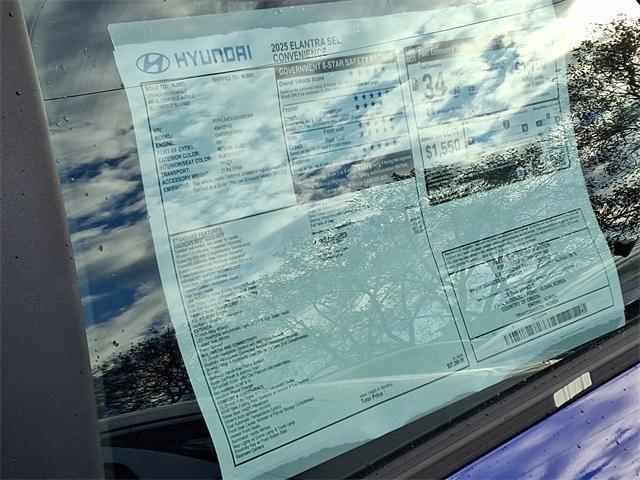 new 2025 Hyundai Elantra car, priced at $25,260