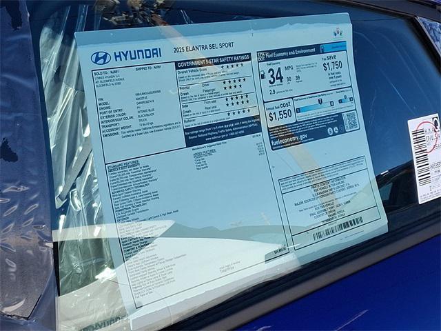 new 2025 Hyundai Elantra car, priced at $22,982