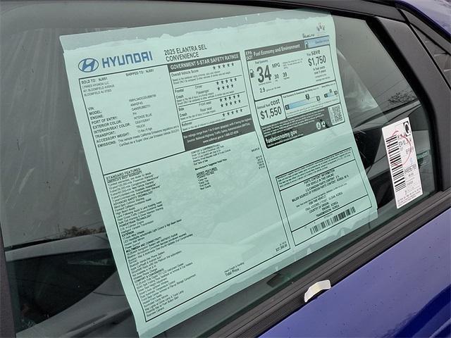 new 2025 Hyundai Elantra car, priced at $25,288