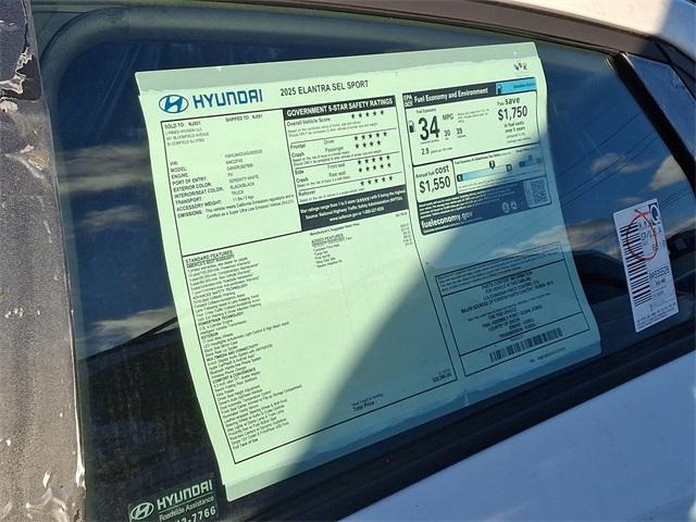 new 2025 Hyundai Elantra car, priced at $23,463