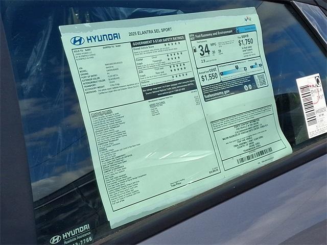 new 2025 Hyundai Elantra car, priced at $22,971