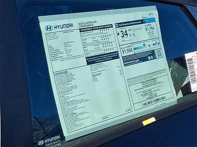 new 2025 Hyundai Elantra car, priced at $24,979