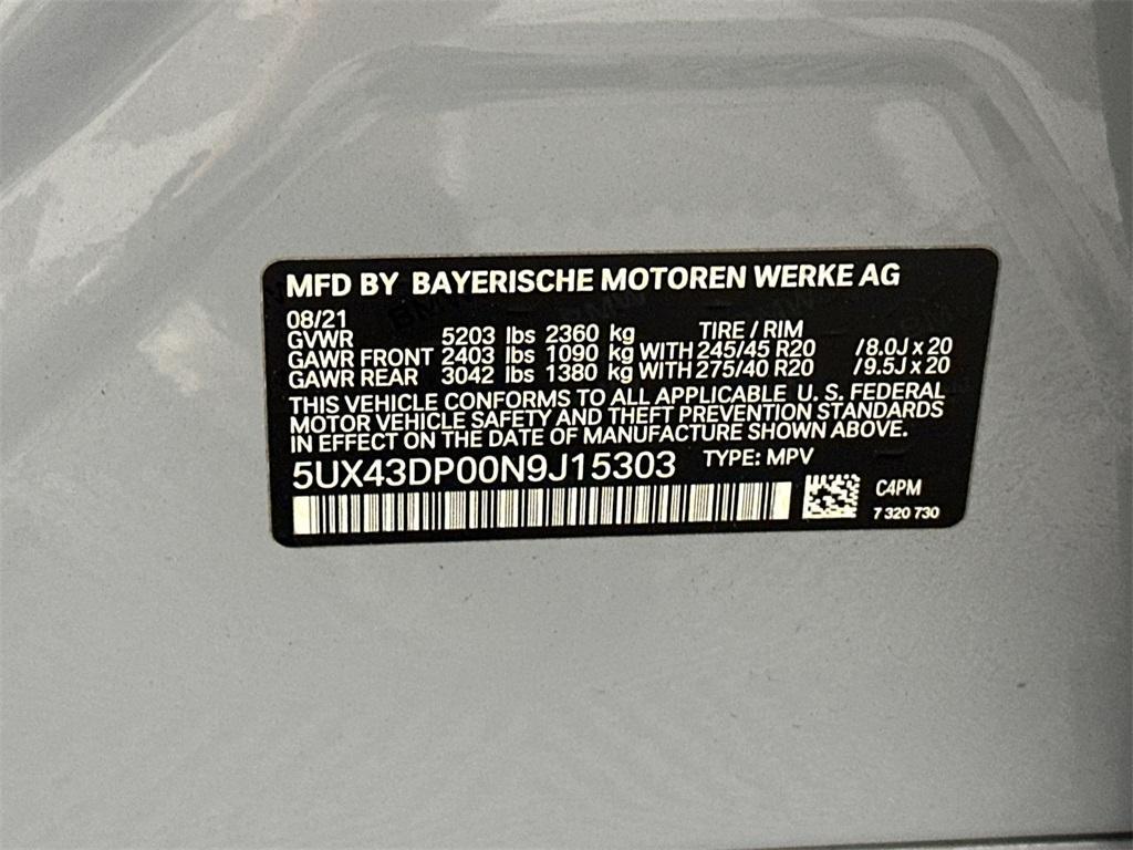 used 2022 BMW X3 car, priced at $27,476