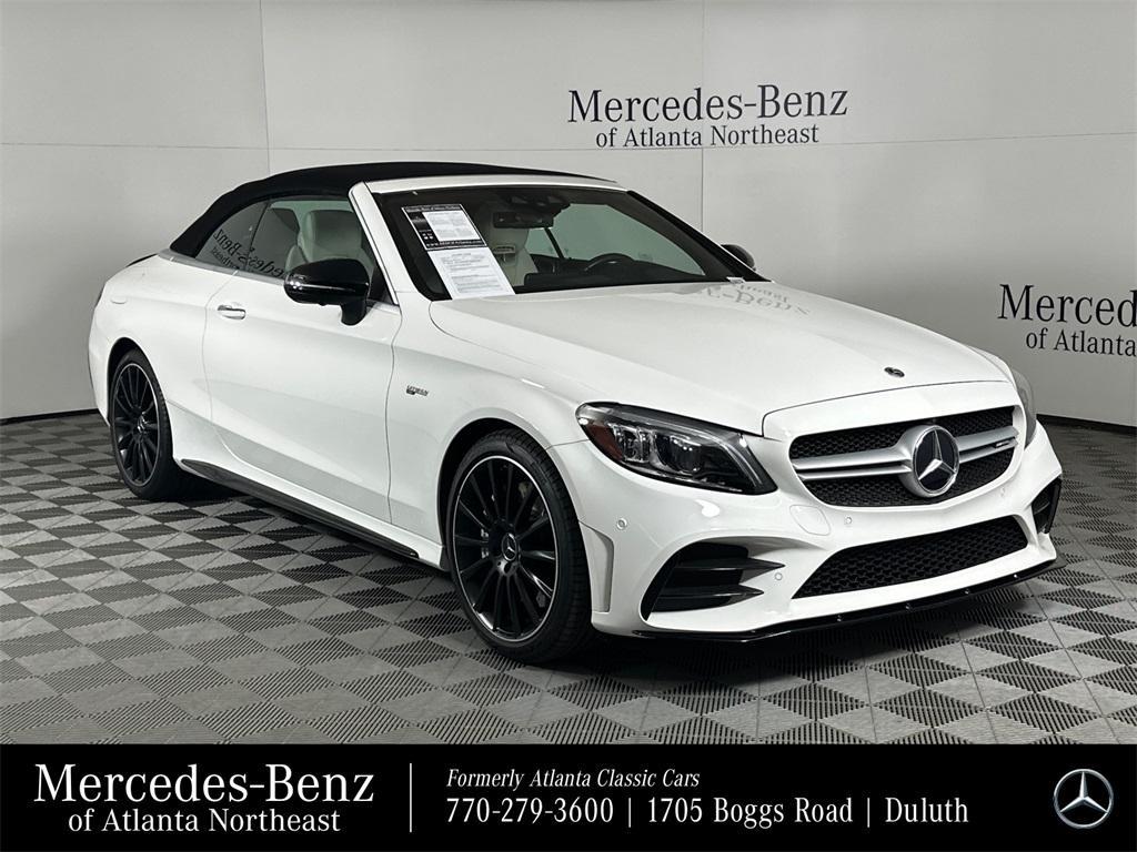 used 2022 Mercedes-Benz AMG C 43 car, priced at $56,996