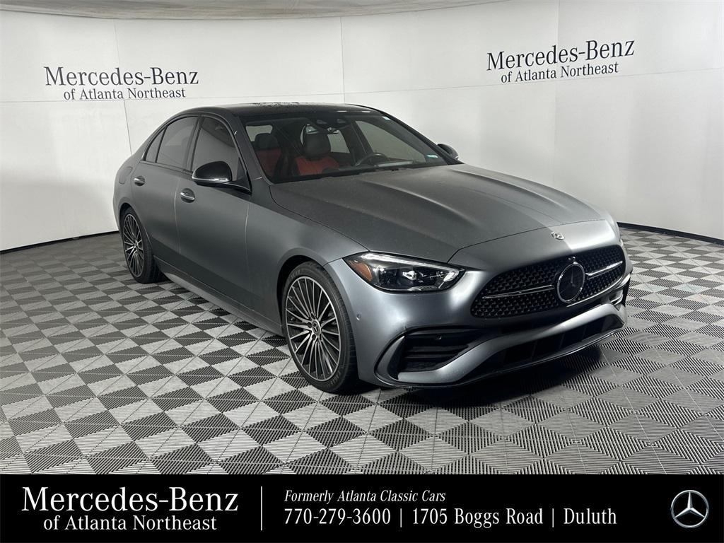 used 2022 Mercedes-Benz C-Class car, priced at $39,997