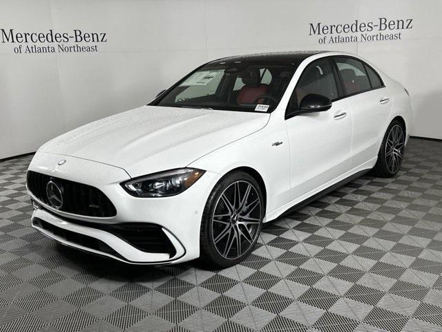 new 2024 Mercedes-Benz AMG C 43 car, priced at $74,155