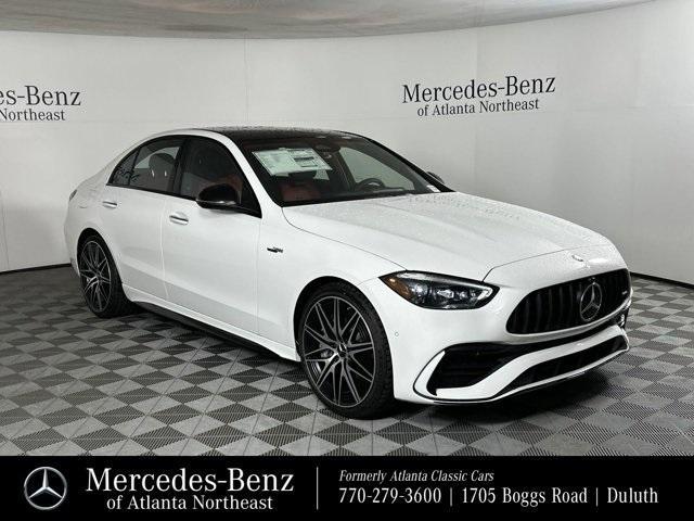 new 2024 Mercedes-Benz AMG C 43 car, priced at $74,155