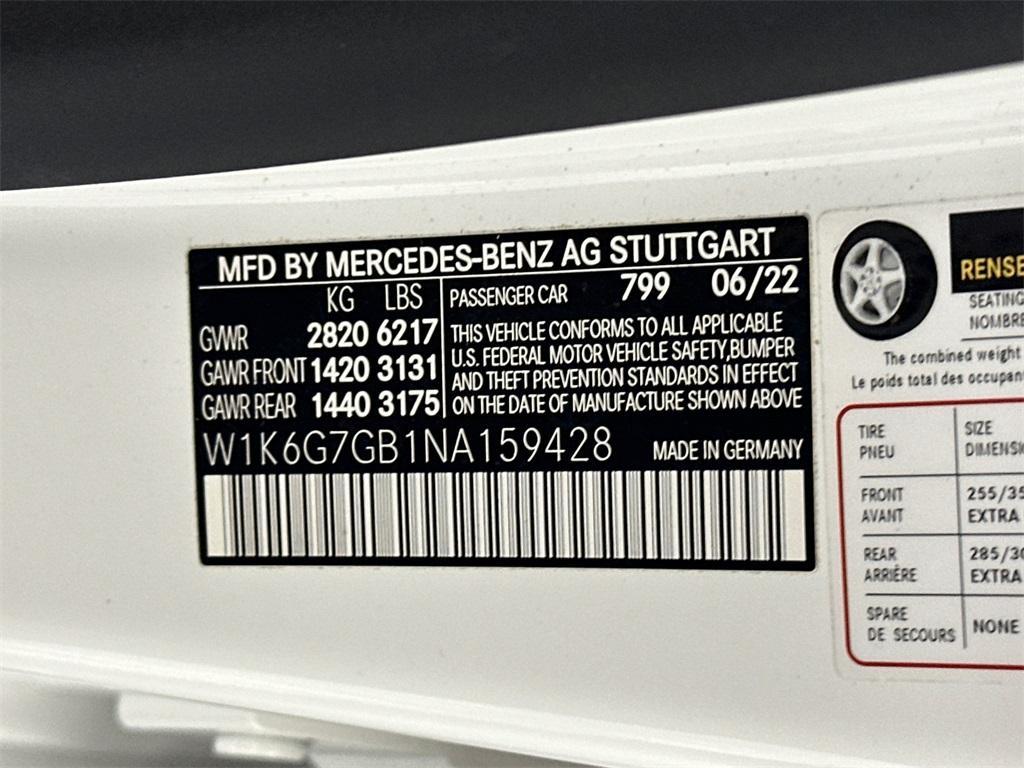 used 2022 Mercedes-Benz S-Class car, priced at $79,997