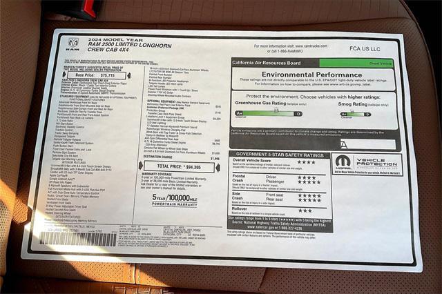 new 2024 Ram 2500 car, priced at $87,585