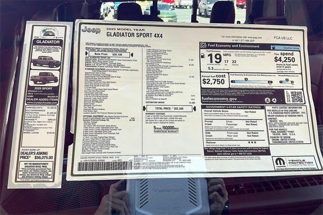 new 2025 Jeep Gladiator car