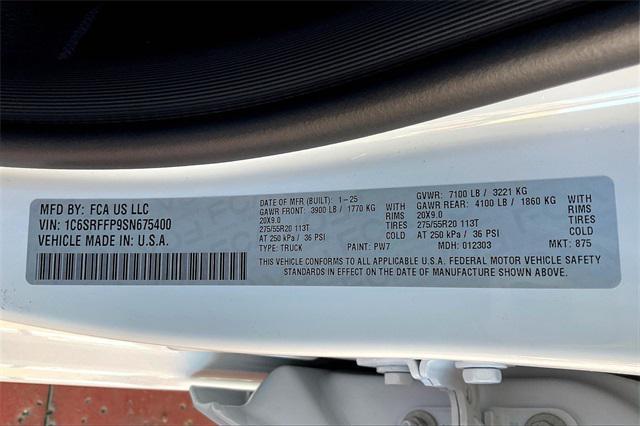 new 2025 Ram 1500 car, priced at $65,225