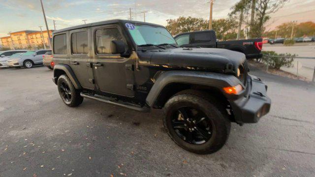 used 2021 Jeep Wrangler Unlimited car, priced at $27,395