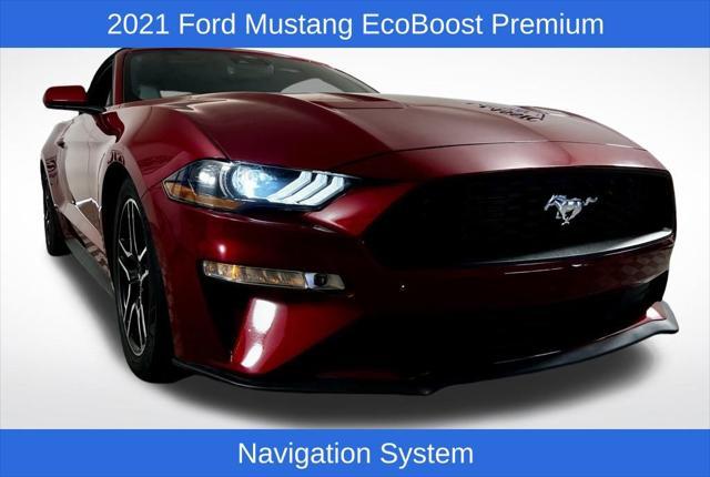 used 2021 Ford Mustang car, priced at $26,620