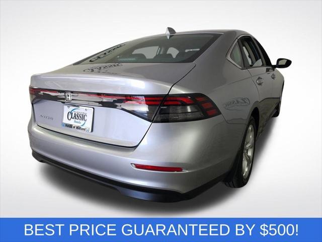 new 2025 Honda Accord car, priced at $29,390