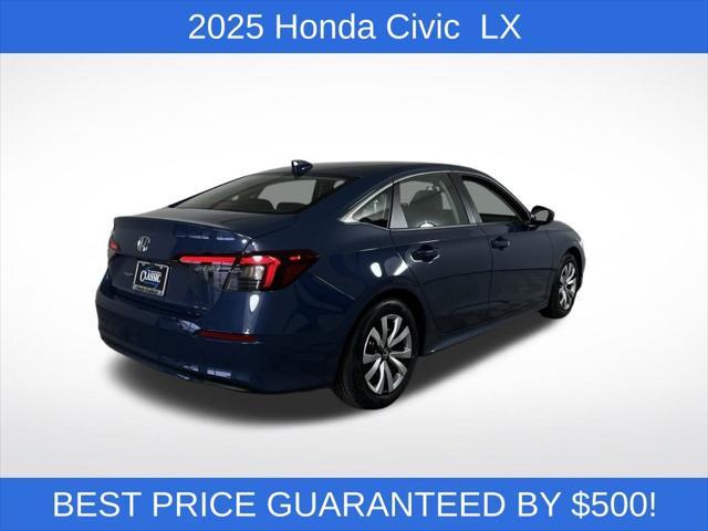 new 2025 Honda Civic car, priced at $22,897