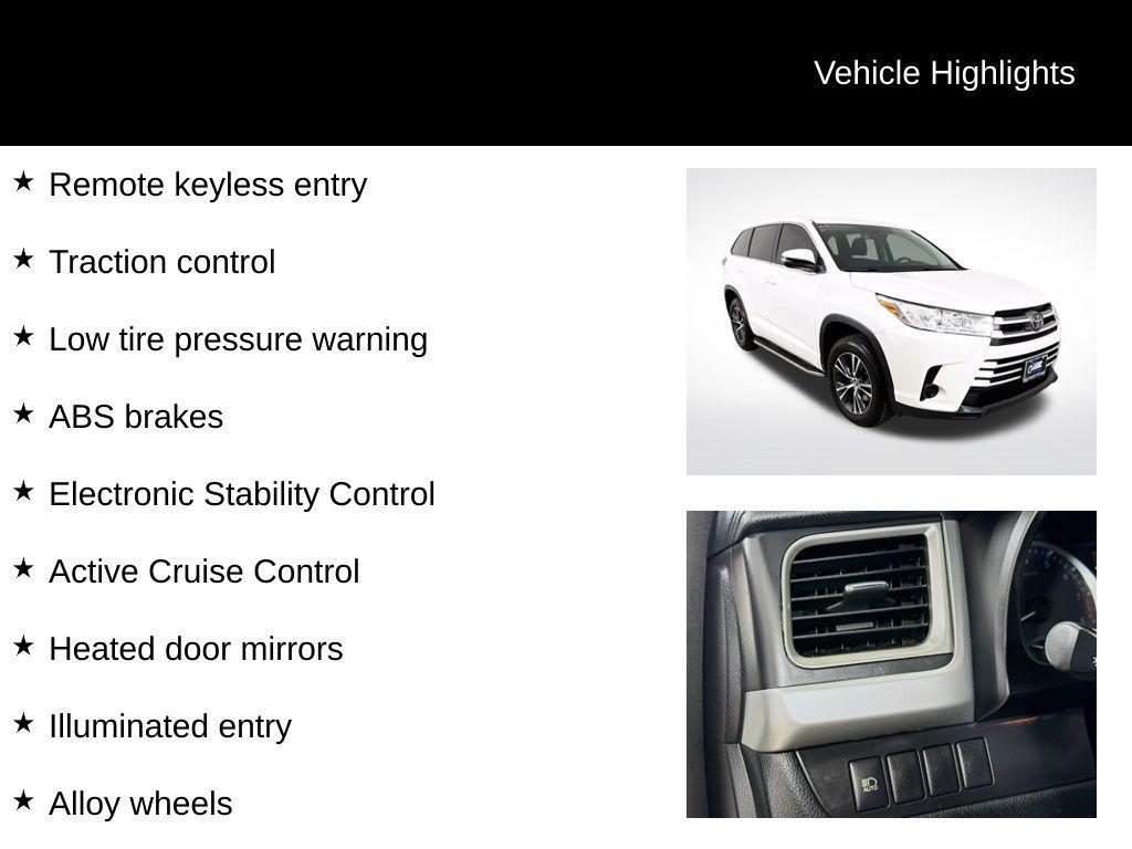 used 2017 Toyota Highlander car, priced at $21,168